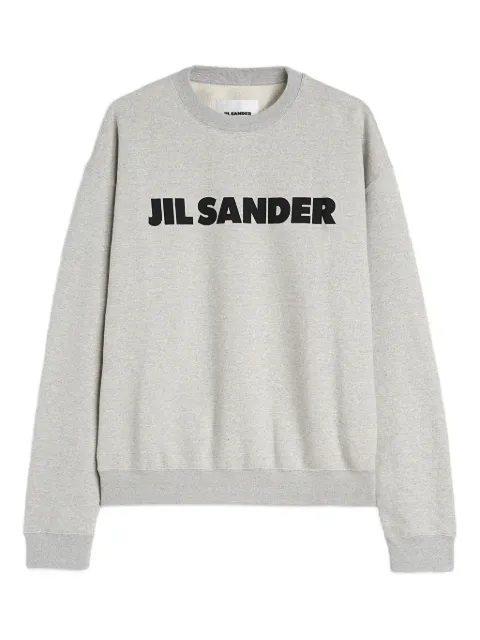 Jil Sander سويت شيرت قطن بشعار الماركة