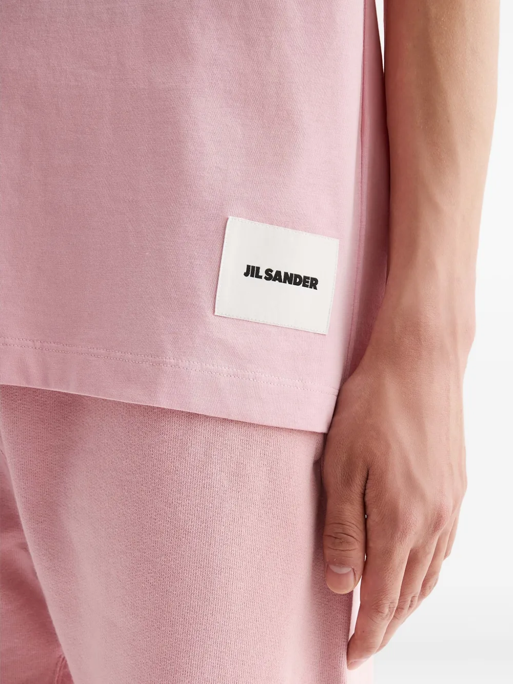 Jil Sander logo-patch T-shirt (pack of three) Roze
