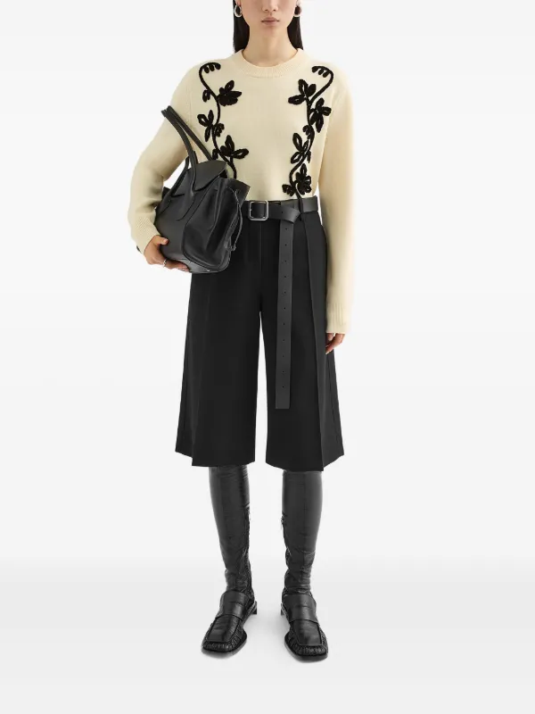 極美品・現行✨ジルサンダー ダブルコットンショートパンツ ブラック タック Jil Sander ショートパンツ | ブラック | FARFETCH JP
