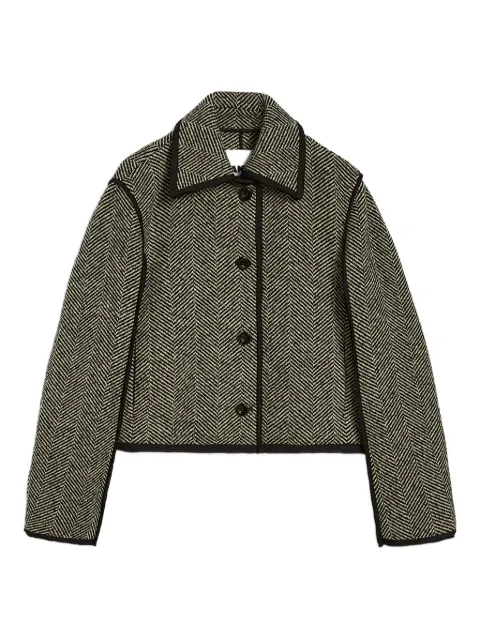 Jil Sander chamarra con motivo pied de poule