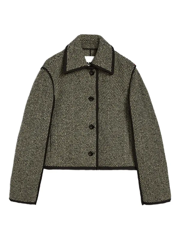 Jil Sander ヘリンボーン ジャケット | グレー | FARFETCH JP