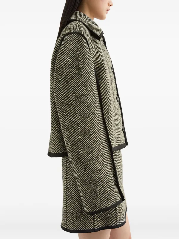 Jil Sander Herringbone Jacket | Grey | FARFETCH JO