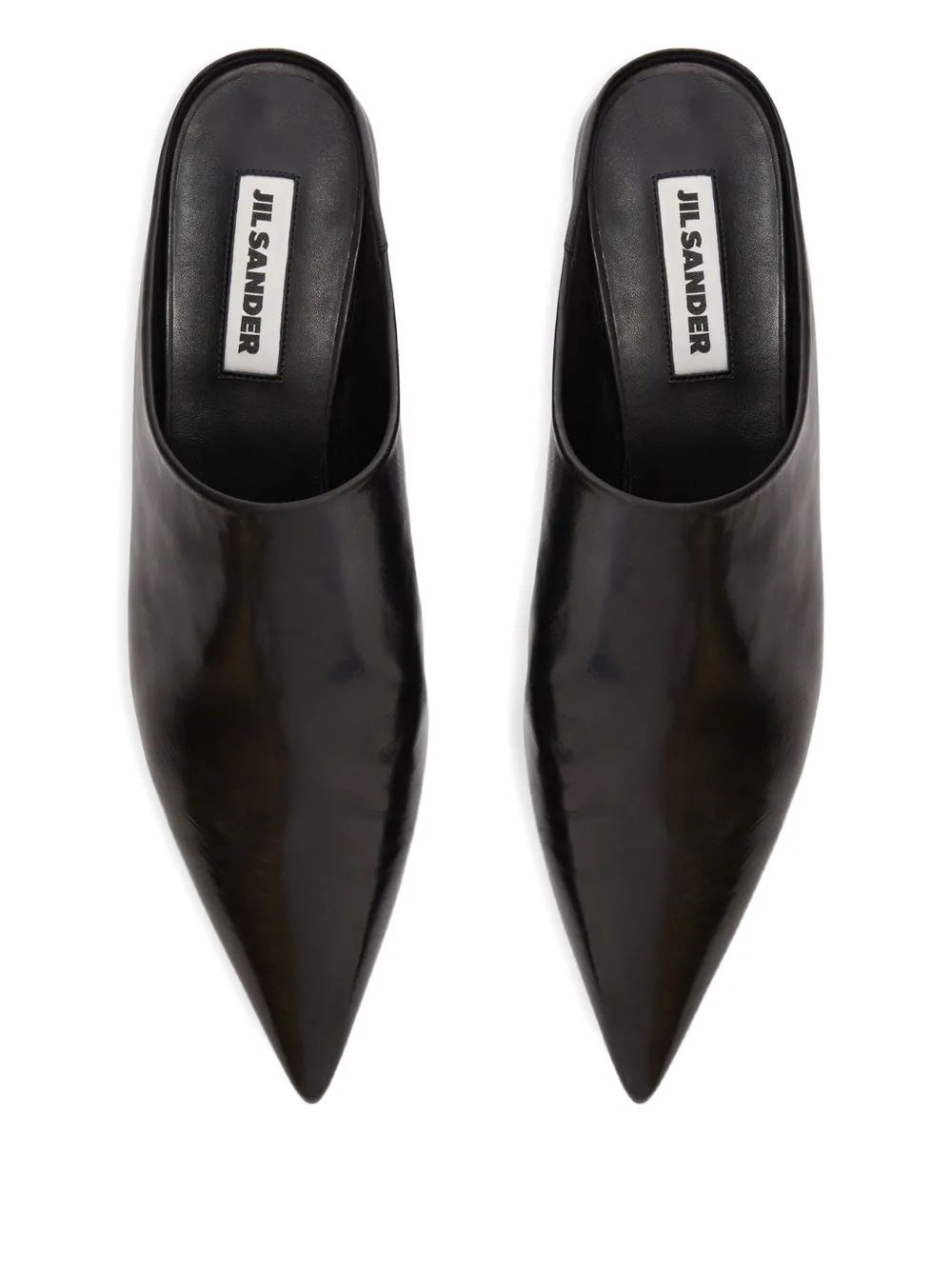 Jil Sander leather mules Black