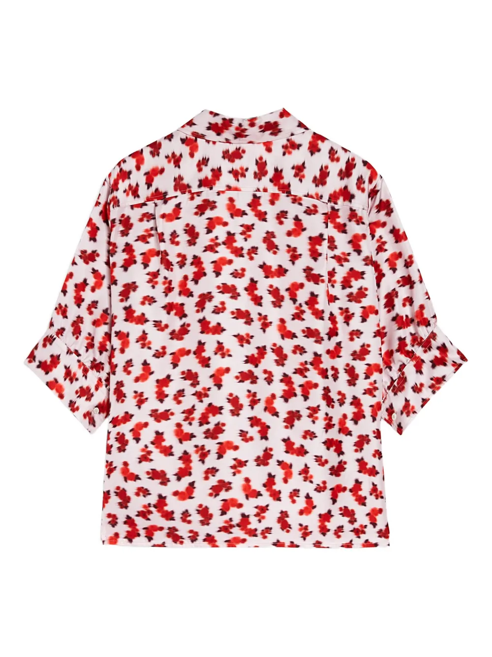 Jil Sander Blouse met bloemenprint Rood