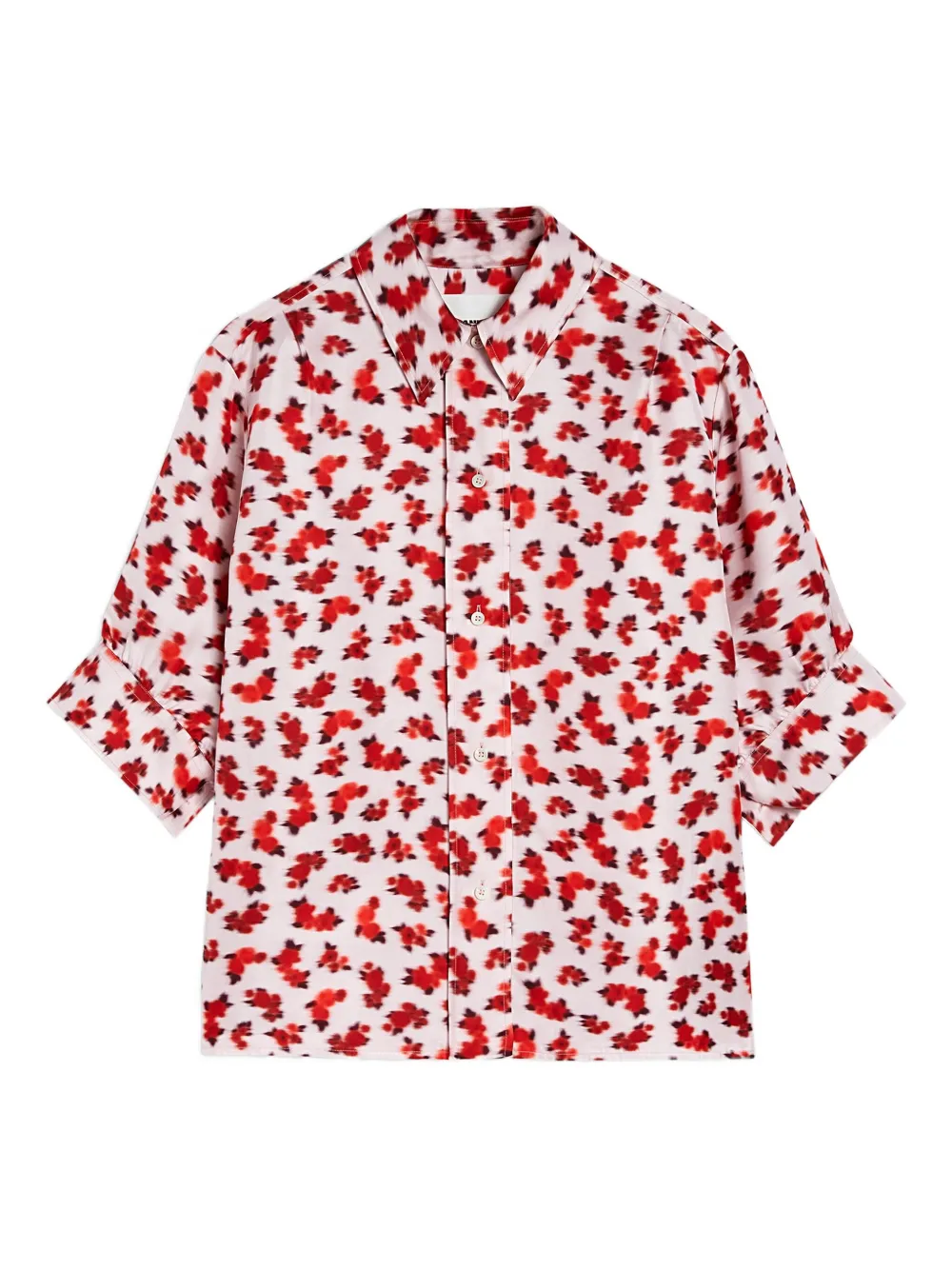 Jil Sander Blouse met bloemenprint Rood