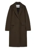 Jil Sander mélange-effect coat - Brown