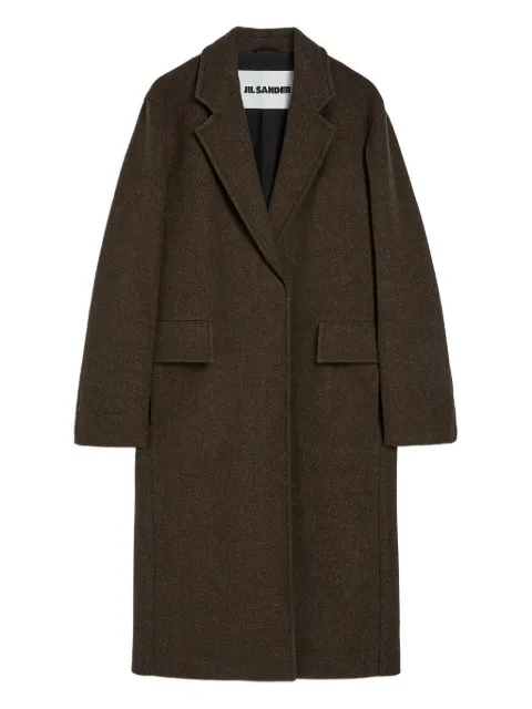 Jil Sander mélange-effect coat