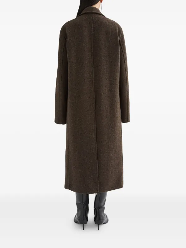 [1997] JIL SANDER カシミヤ/ウール ブラウン ロングコート Jil Sander メランジ コート | ブラウン | FARFETCH JP