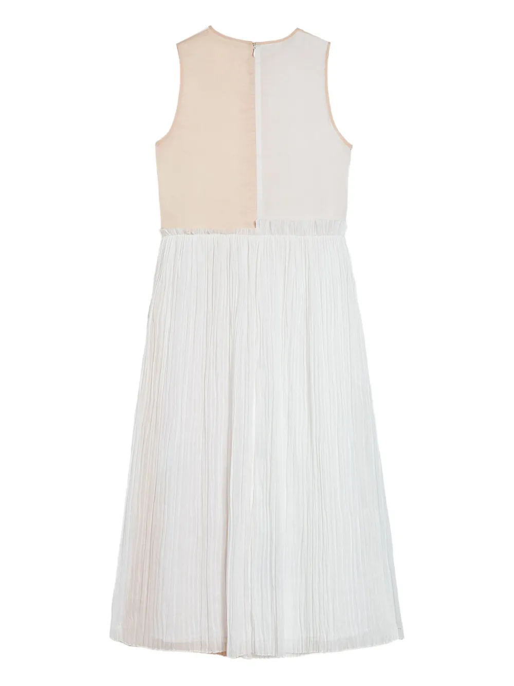 Jil Sander Tweekleurige midi-jurk Wit