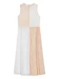 Jil Sander two-tone midi dress - White
