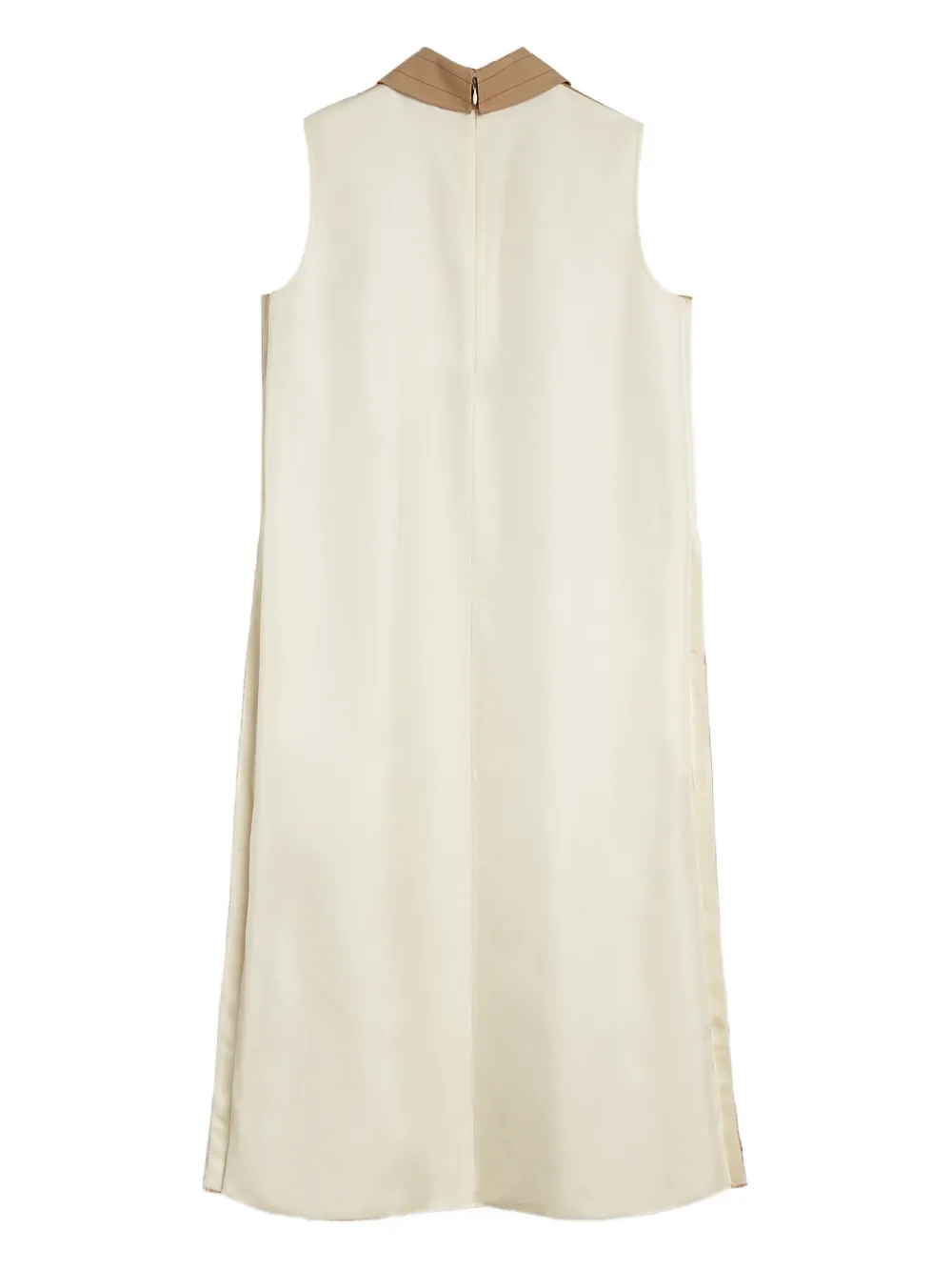 Jil Sander Midi-jurk met krijtstreep Beige