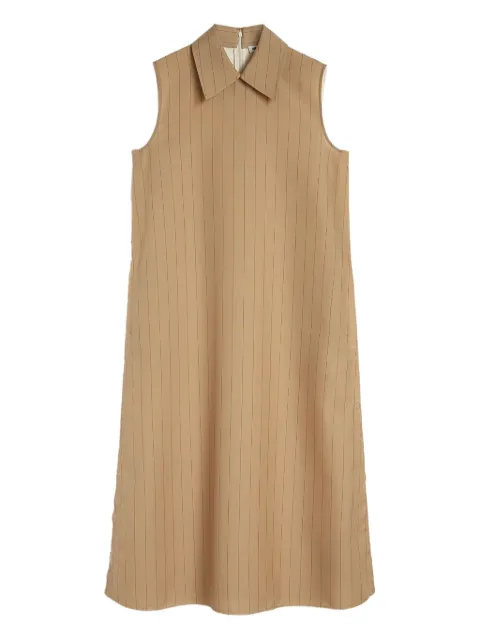 Jil Sander pinstriped midi dress