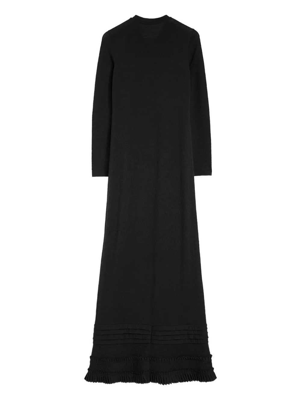 Jil Sander Maxi-jurk met ruches Zwart