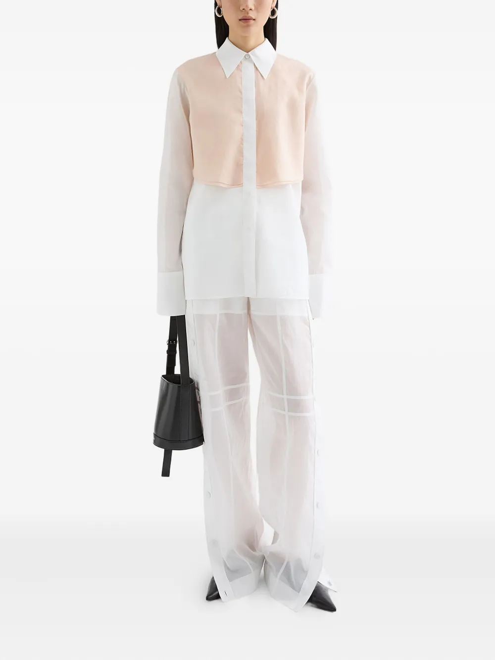 Jil Sander Katoenen broek - Wit