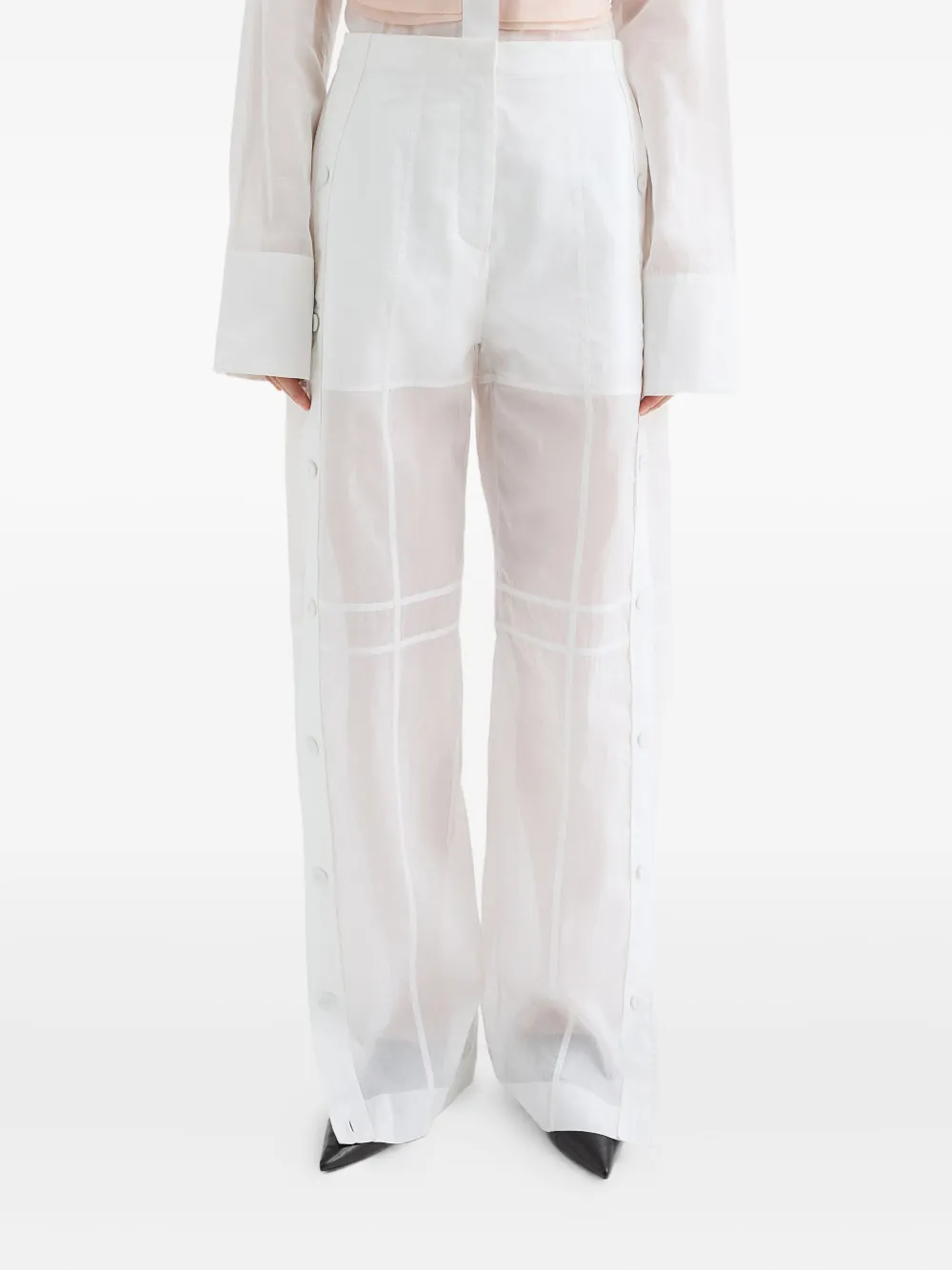 Jil Sander Katoenen broek Wit