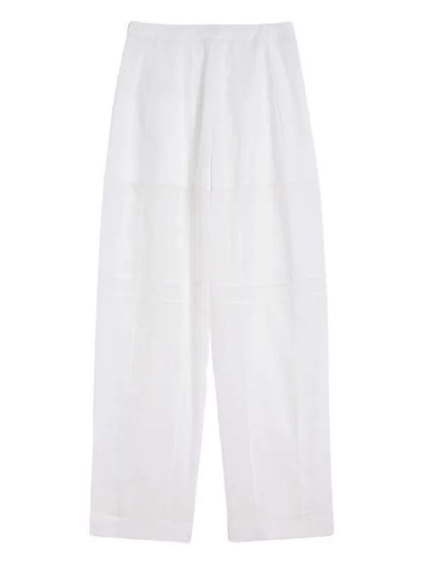 JIL SANDER◇ワイドパンツ/34/コットン/IVO/無地 JIL | セカンド ジル