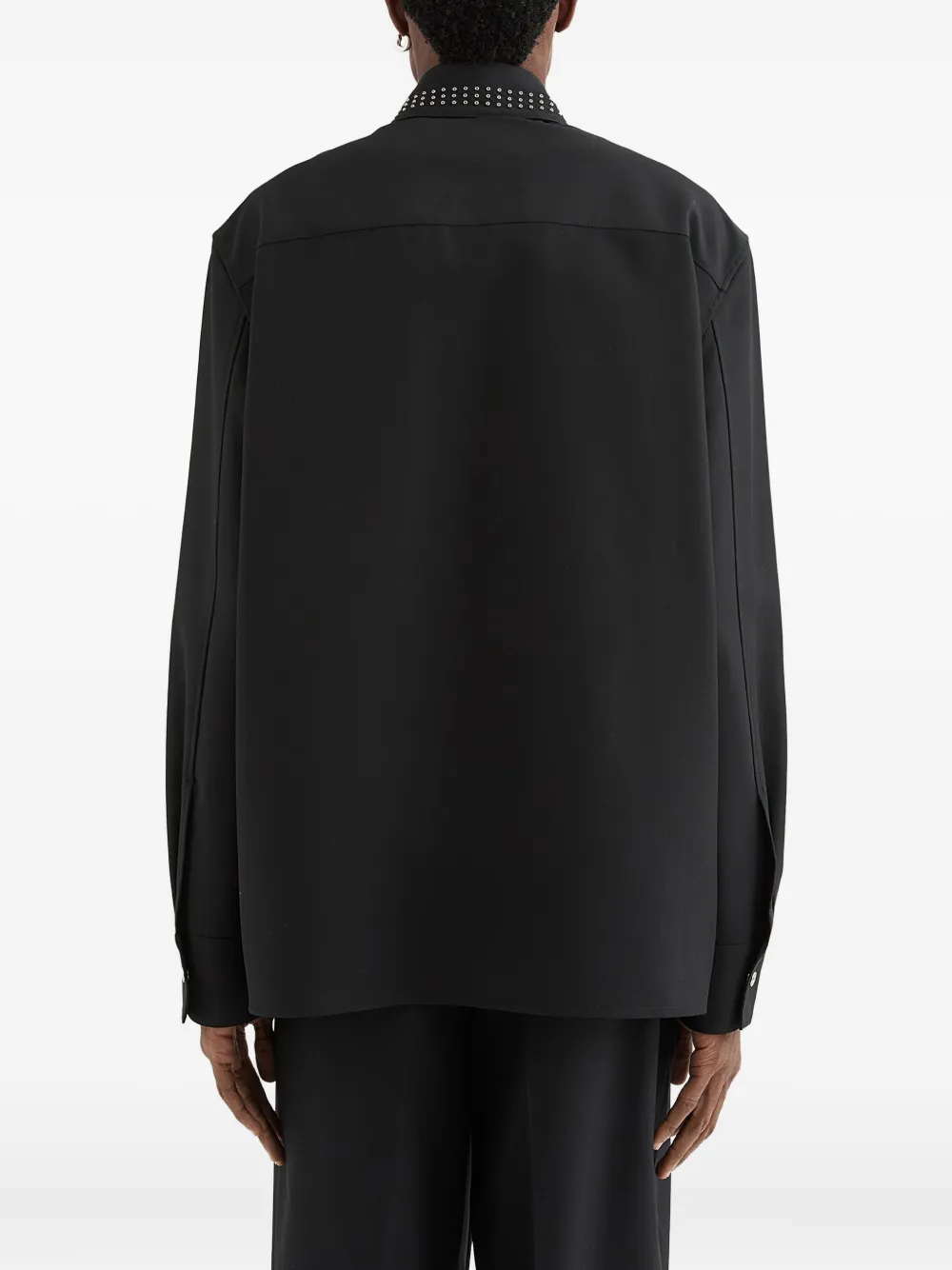 Jil Sander Wollen overhemd Zwart