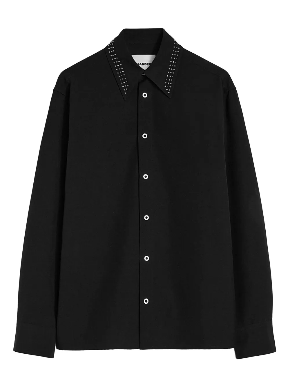 Jil Sander Wollen overhemd Zwart