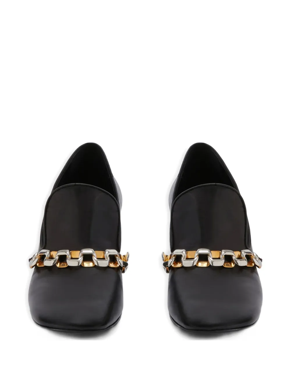 Jil Sander Leren pumps Zwart