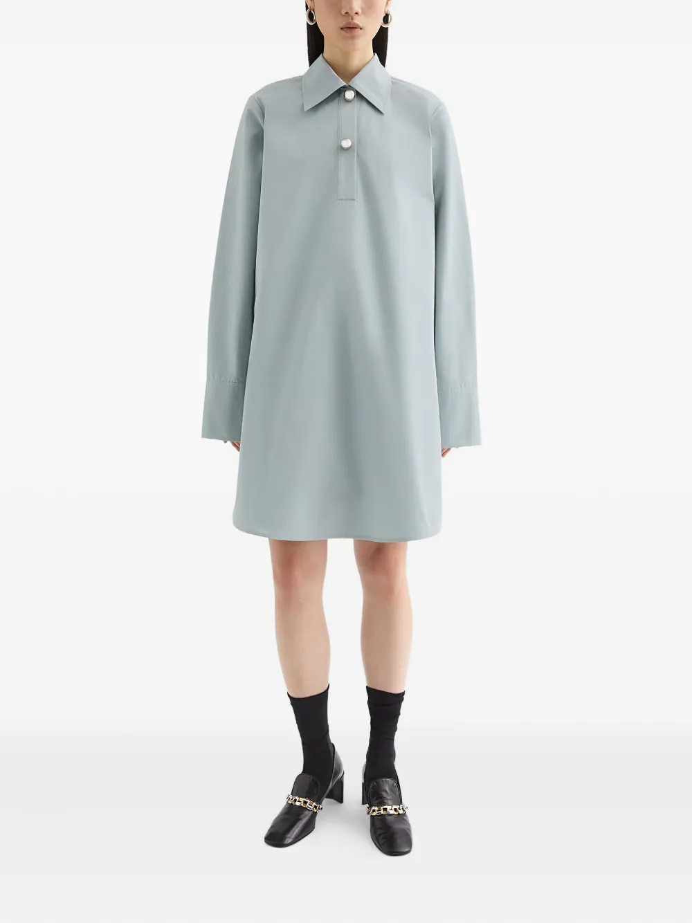 Jil Sander Katoenen polojurk - Blauw