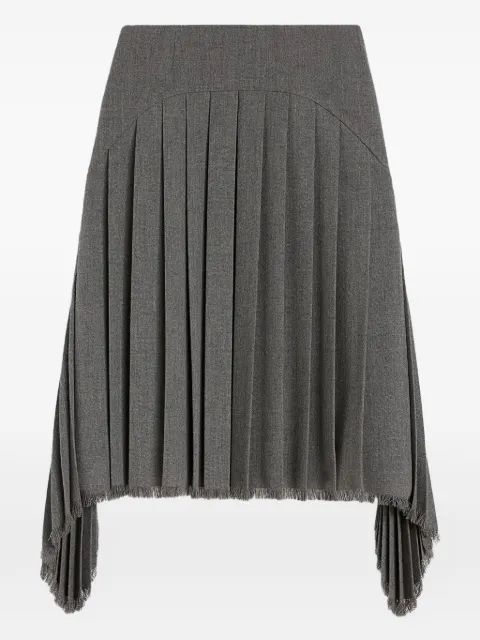 Jil Sander falda midi con diseño plisado
