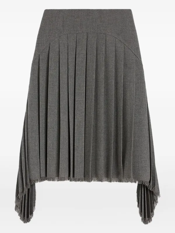 ハ*コ様 美品 JIL SANDER 22FW ウールスカート S Jil Sander プリーツ スカート | グレー | FARFETCH JP