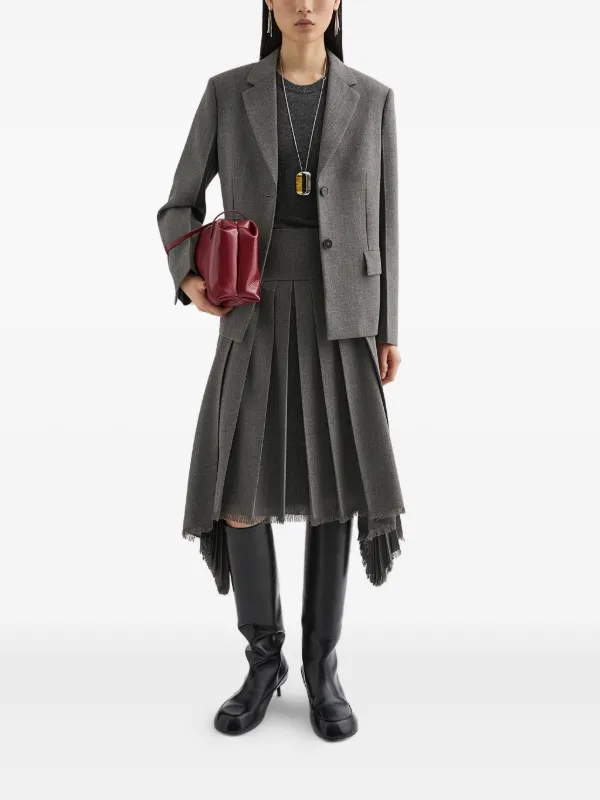 Jil Sander プリーツ スカート | グレー | FARFETCH JP