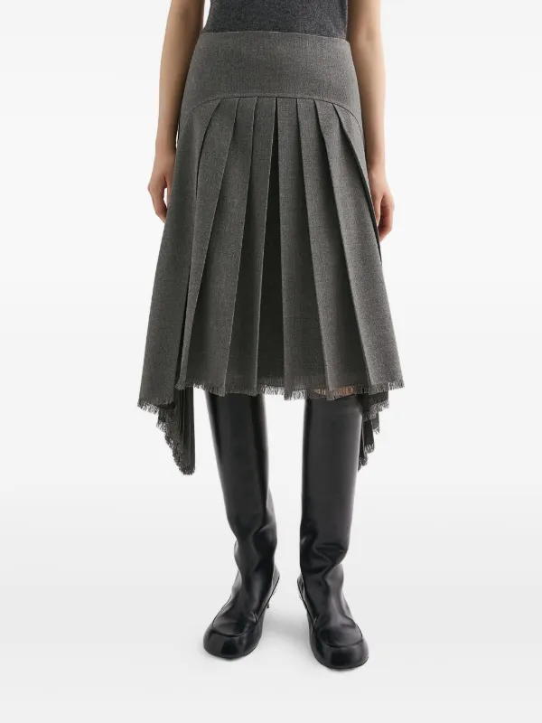 Jil Sander プリーツ スカート | グレー | FARFETCH JP