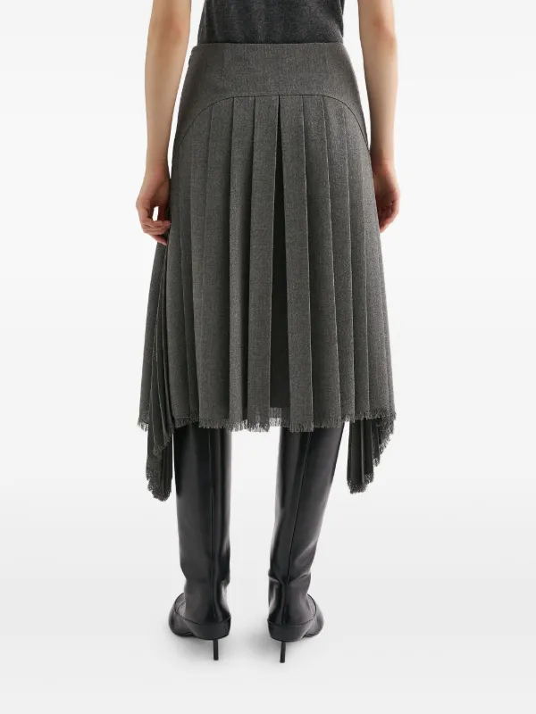 Jil Sander プリーツ スカート | グレー | FARFETCH JP