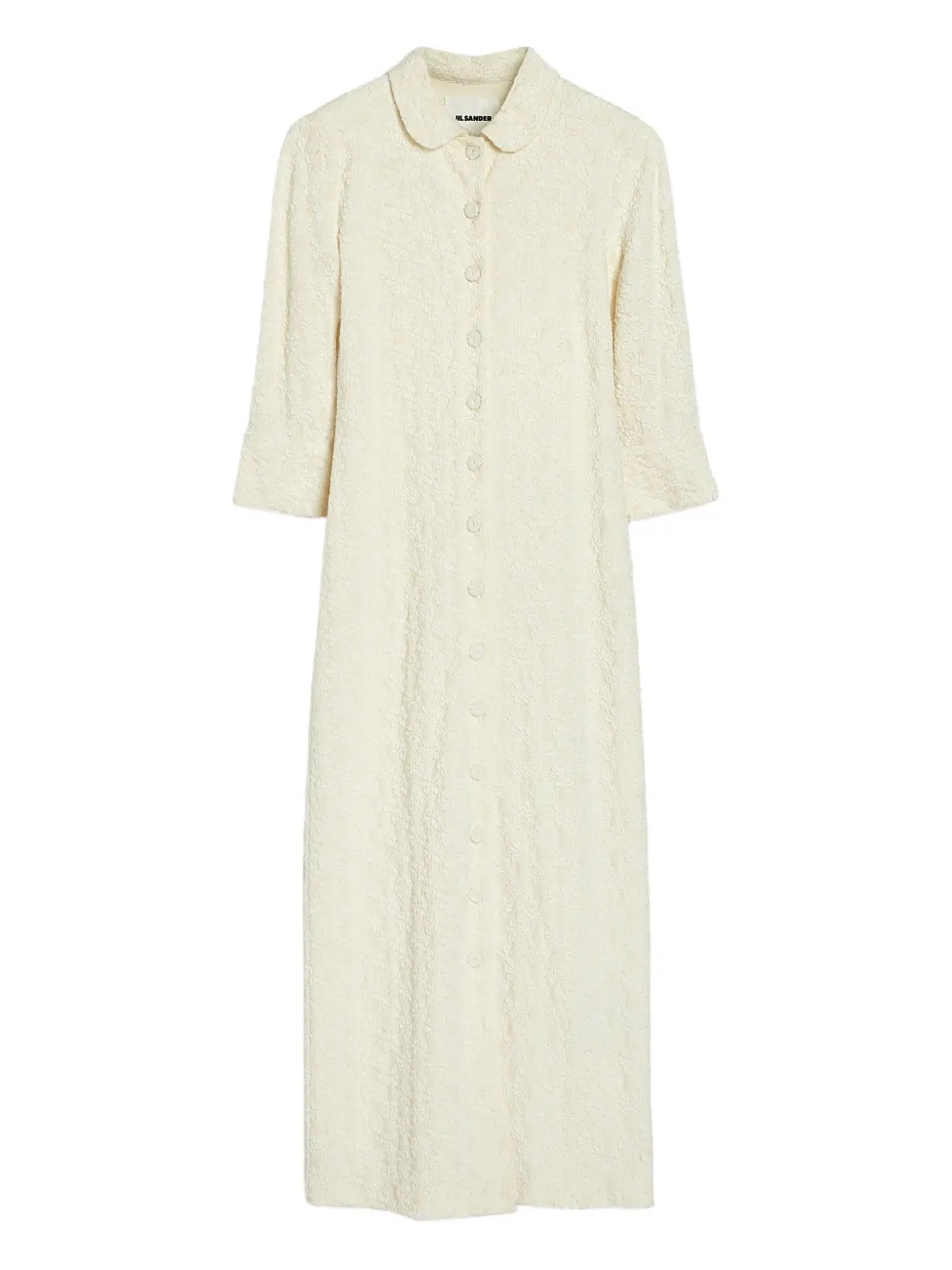 Jil Sander Maxi-jurk met bloemenprint Beige