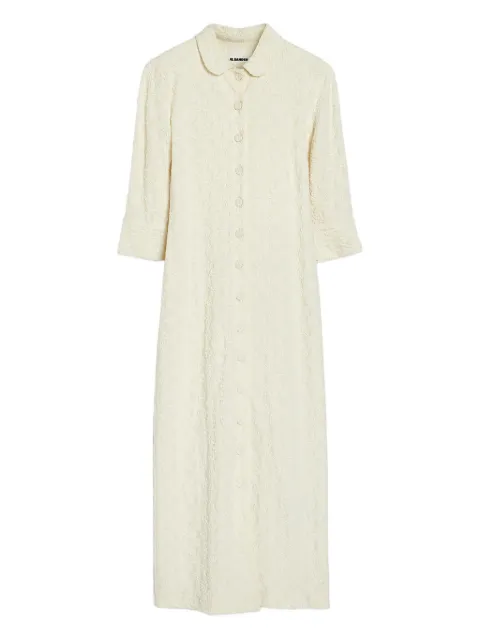 Jil Sander blomprydd klänning