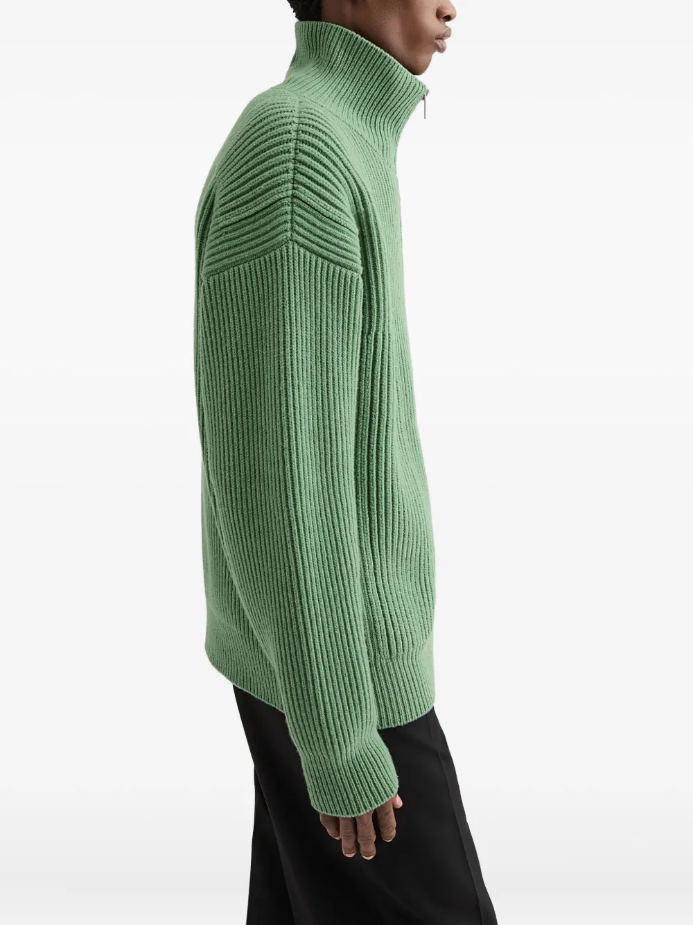 Jil Sander Wollen vest Groen