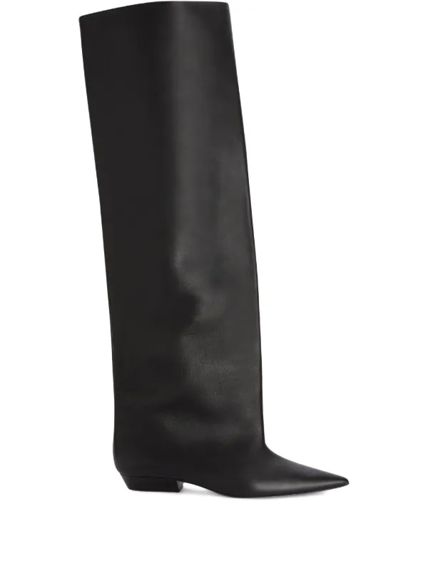 JIL SANDER レザー ブラック デザイン ロングブーツ JIL SANDER(ジル サンダー)のロングブーツ通販 | 集英社HAPPY