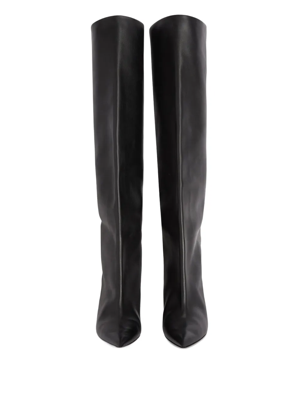 Jil Sander leather knee-high boots Black