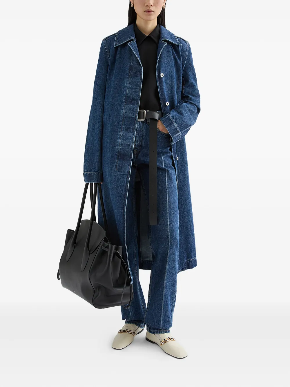Jil Sander Jeans met persplooi - Blauw