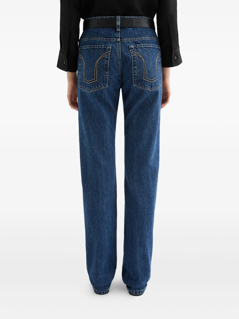 Jil Sander Pressed-crease Jeans In Blue