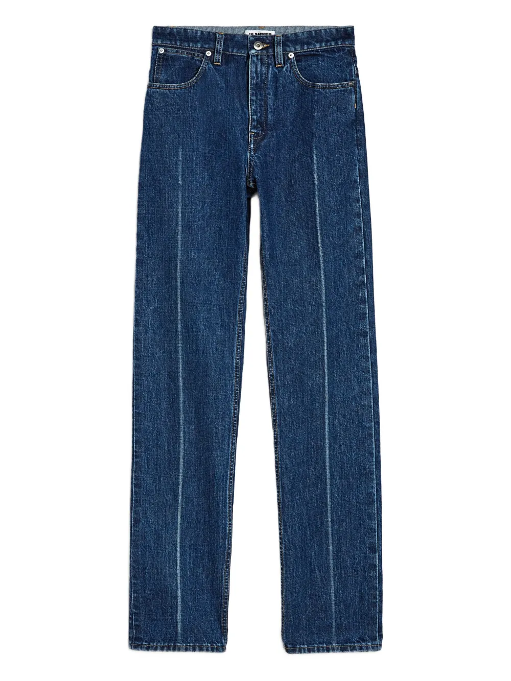 Jil Sander Pressed-crease Jeans In Blue