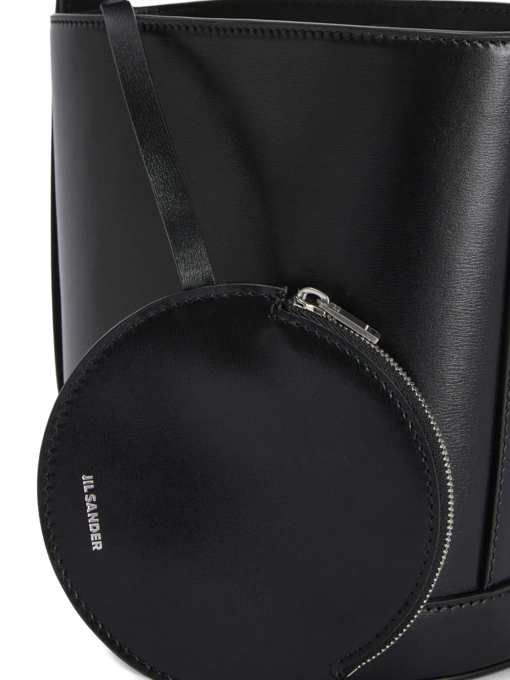 Jil Sander Cannolo bucket-tas - Zwart