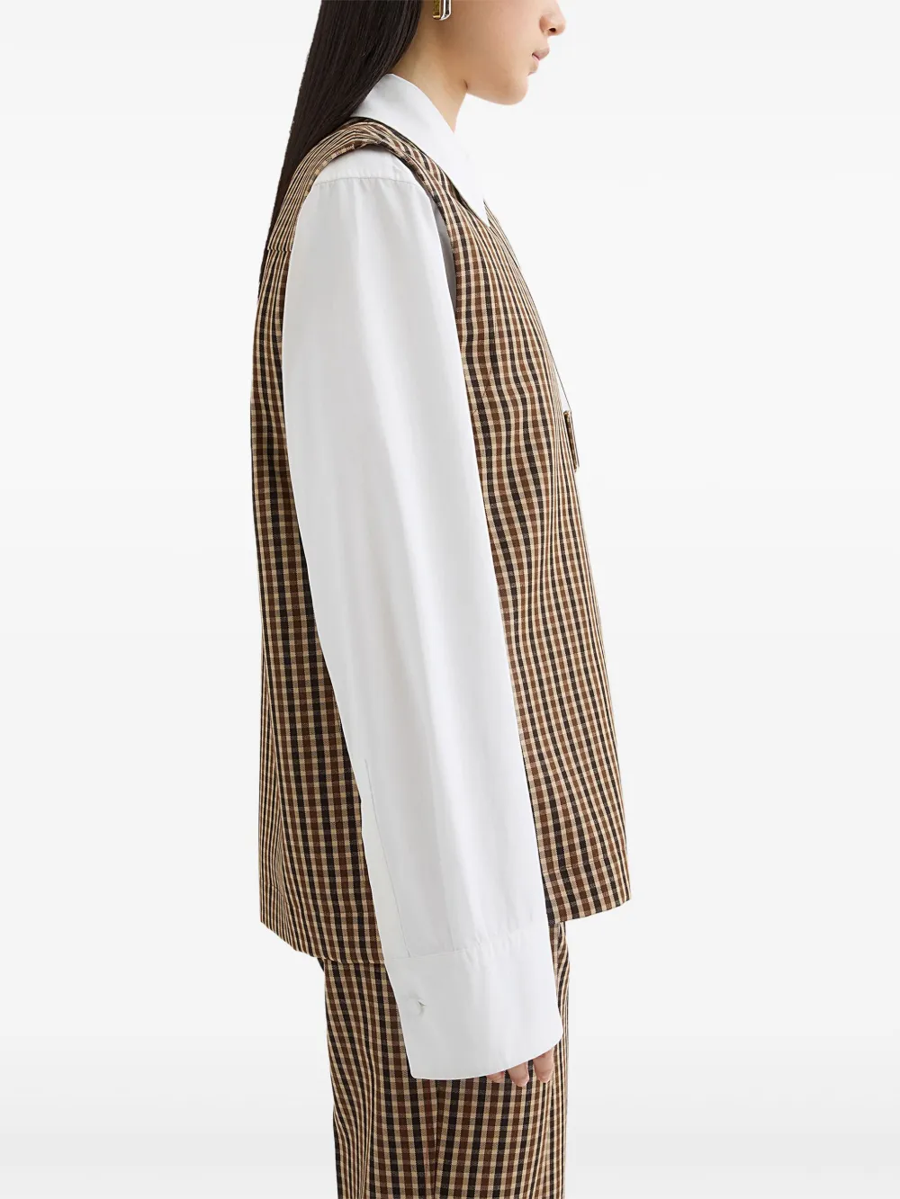 Jil Sander Wollen top Bruin
