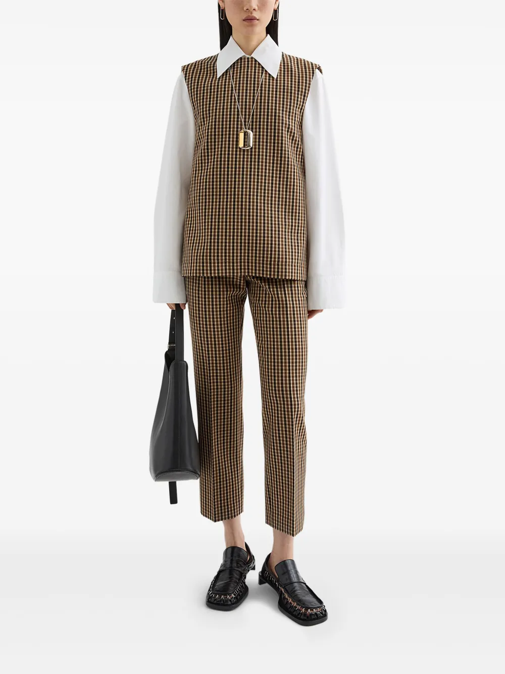 Jil Sander Wollen top Bruin