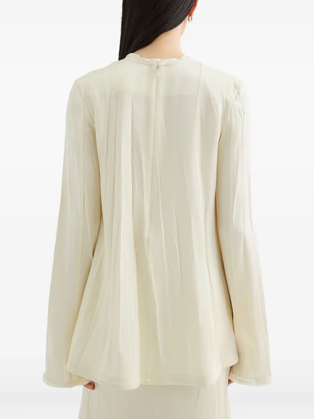 Jil Sander Satijnen shirt Wit