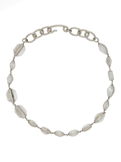 Jil Sander stone-embellished chain necklace