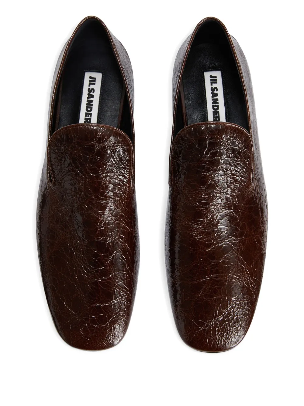 Jil Sander leather loafers Brown