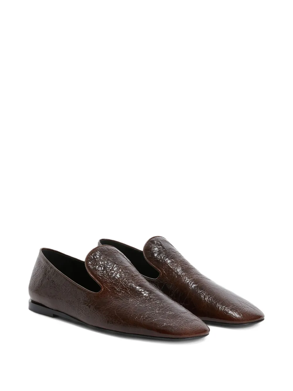 Jil Sander leather loafers Brown