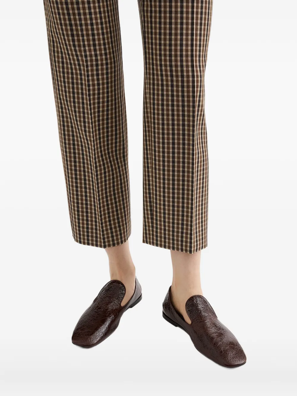 Jil Sander leather loafers Brown