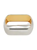 Jil Sander two-tone brooch - Silver