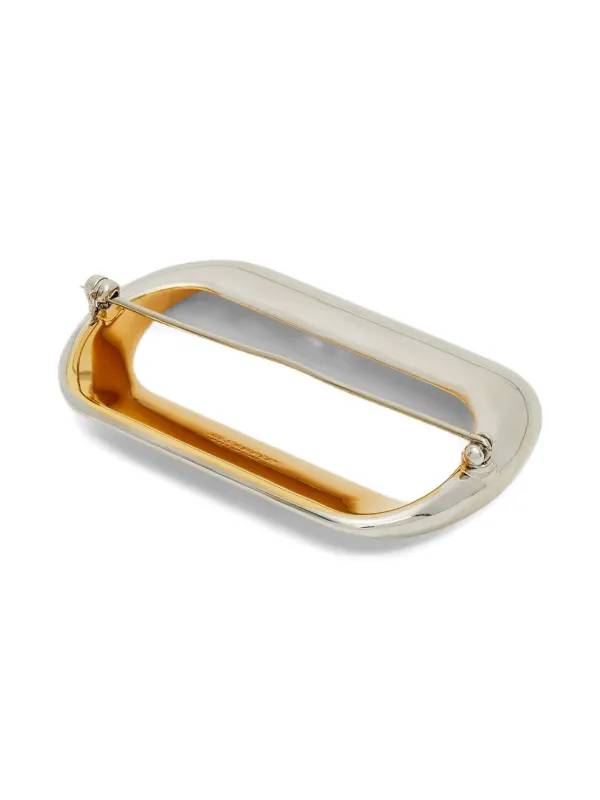 レア【ジルサンダー】シルバトーン ブローチ Jil Sander ブローチ | シルバートーン | FARFETCH JP