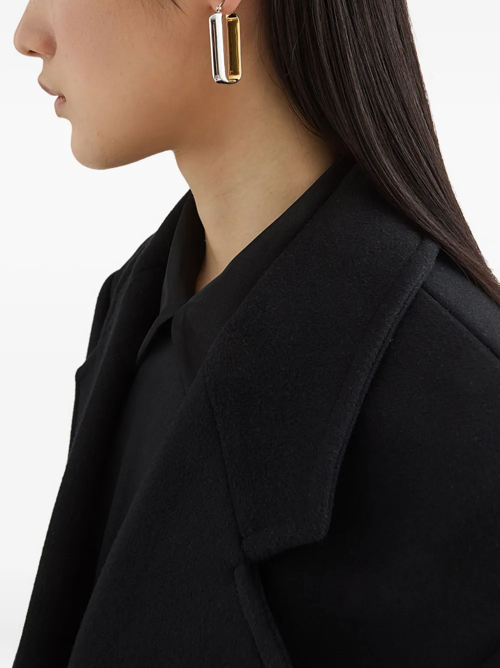 Jil Sander two-tone earrings - Zilver