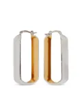 Jil Sander two-tone earrings - Silver