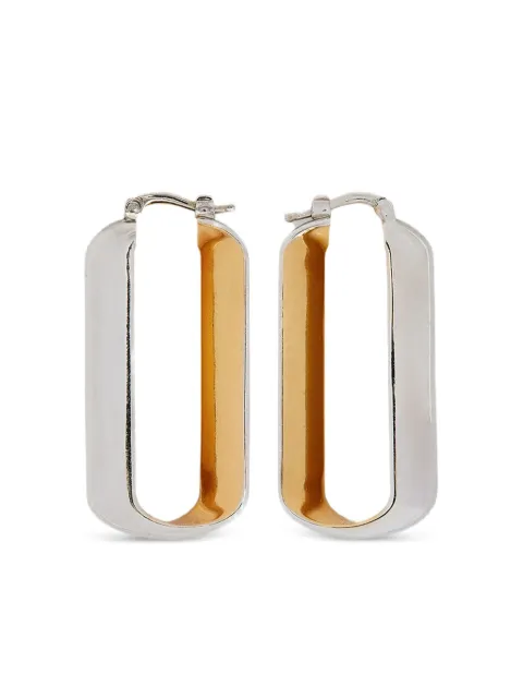 Jil Sander two-tone earrings